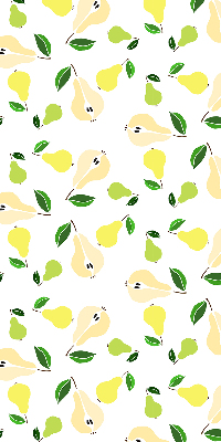 Fabric roller blind for window Pears