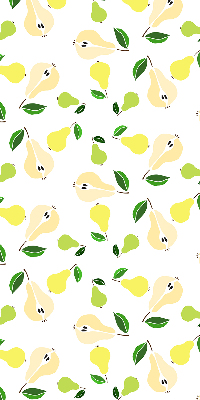 Fabric roller blind for window Pears