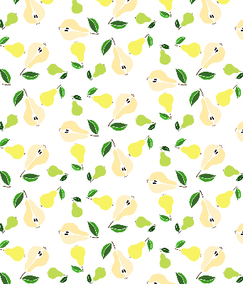 Fabric roller blind for window Pears