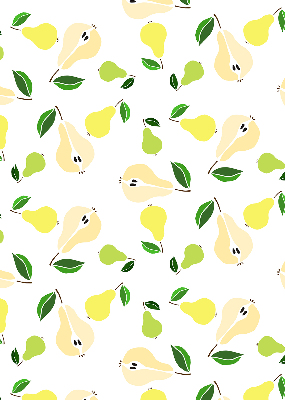 Fabric roller blind for window Pears
