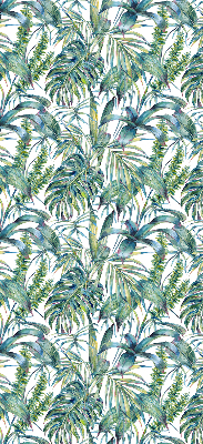 Blackout roller blind Tropical leaves