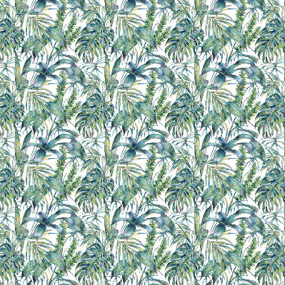 Blackout roller blind Tropical leaves