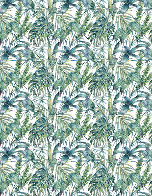 Blackout roller blind Tropical leaves