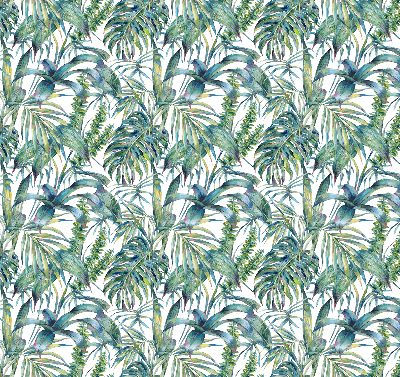Blackout roller blind Tropical leaves
