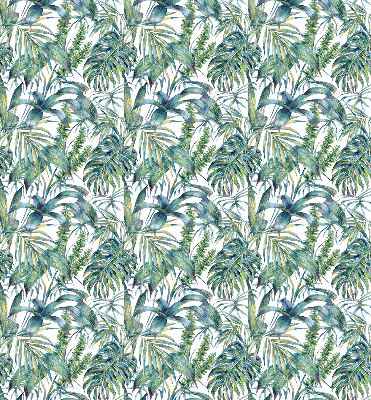 Blackout roller blind Tropical leaves