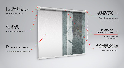 Blackout roller blind for window Trees