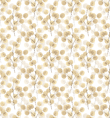 Blackout roller blind for window yellow branches pattern