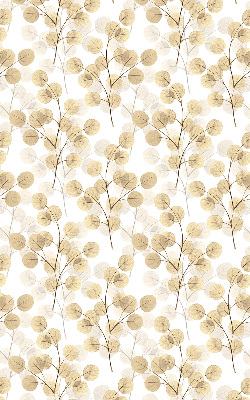 Blackout roller blind for window yellow branches pattern