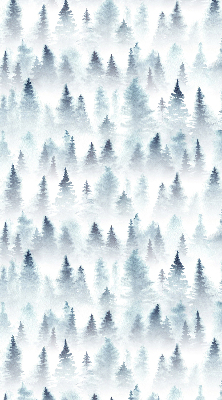 Fabric roller blind for window Forest in the fog