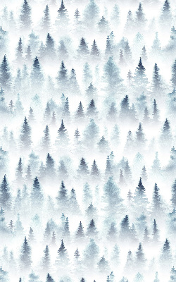 Fabric roller blind for window Forest in the fog
