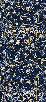 Fabric roller blind for window Flowers