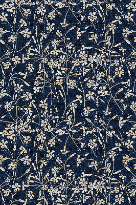 Fabric roller blind for window Flowers