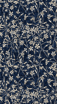 Fabric roller blind for window Flowers