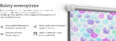 Blackout roller blind Colorful scales