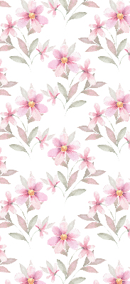 Blackout roller blind Pink flowers