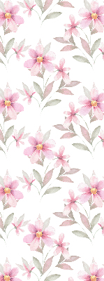 Blackout roller blind Pink flowers
