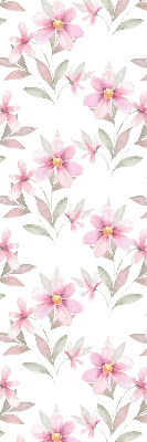 Blackout roller blind Pink flowers