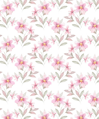 Blackout roller blind Pink flowers