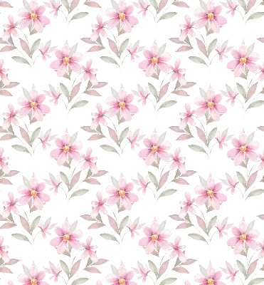 Blackout roller blind Pink flowers