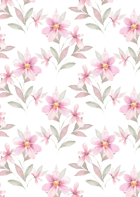 Blackout roller blind Pink flowers