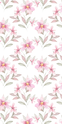 Blackout roller blind Pink flowers