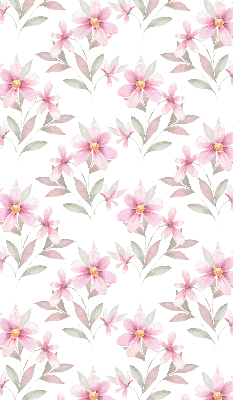 Blackout roller blind Pink flowers