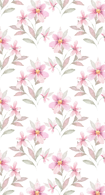Blackout roller blind Pink flowers