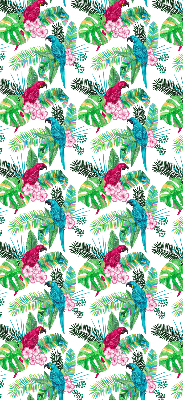 Fabric roller blind for window Parrots