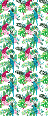 Fabric roller blind for window Parrots