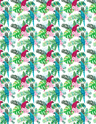 Fabric roller blind for window Parrots