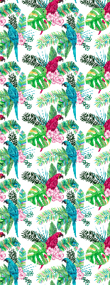 Fabric roller blind for window Parrots