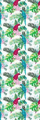 Fabric roller blind for window Parrots