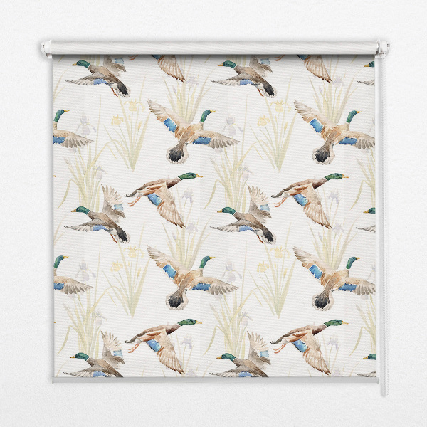 Blackout roller blind Flying ducks