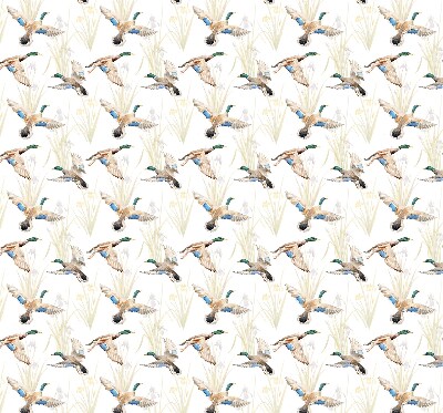 Blackout roller blind Flying ducks