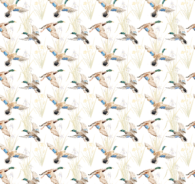 Blackout roller blind Flying ducks