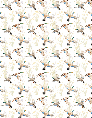 Blackout roller blind Flying ducks