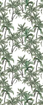 Blackout roller blind palm tree print