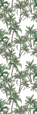 Blackout roller blind palm tree print