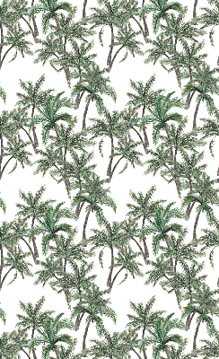 Blackout roller blind palm tree print