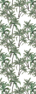 Blackout roller blind palm tree print