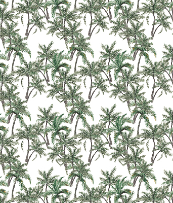 Blackout roller blind Palm trees