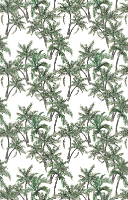 Blackout roller blind palm tree print