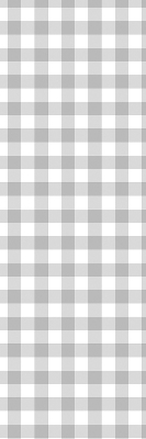 Fabric roller blind for window in gray checks