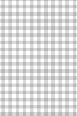 Fabric roller blind for window in gray checks