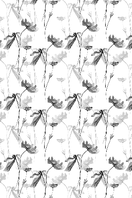 Blackout roller blind Drawn flowers