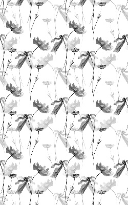 Blackout roller blind Drawn flowers