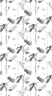 Blackout roller blind Drawn flowers