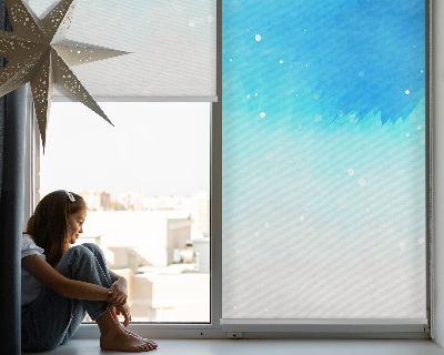 Blackout roller blind for window Northern lights