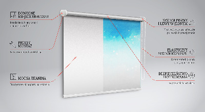 Blackout roller blind for window Northern lights