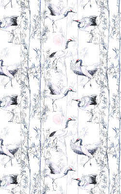 Blackout roller blind for window Herons and trees